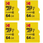 کارت حافظه microSDXC کداک Premium Performance کلاس 10 استاندارد UHS-I U1 سرعت 85MBps ظرفیت 64 گیگابایت بسته 4 عددی