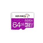 کارت حافظه microSDHC ادونس 566X کلاس 10 استاندارد UHS-I U1 سرعت 85MBps ظرفیت 64 گیگابایت