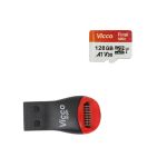 کارت حافظه micro SDXC ویکومن 600X Plus کلاس 10 استاندارد UHS-I U3 سرعت 90MBs ظرفیت 128گیگابایت به همراه کارت خوان